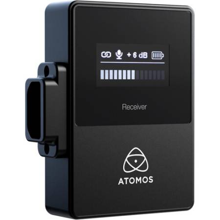 ATOMOS ATOMSSMC01 StudioSonic Shotgun Mic - superkardioidalny mikrofon przewodowy typu shotgun, funkcja pracy bezprzewodowej, 2.4Ghz, USB-C, 3.5mm_Odbiornik bezprzewodowy_4